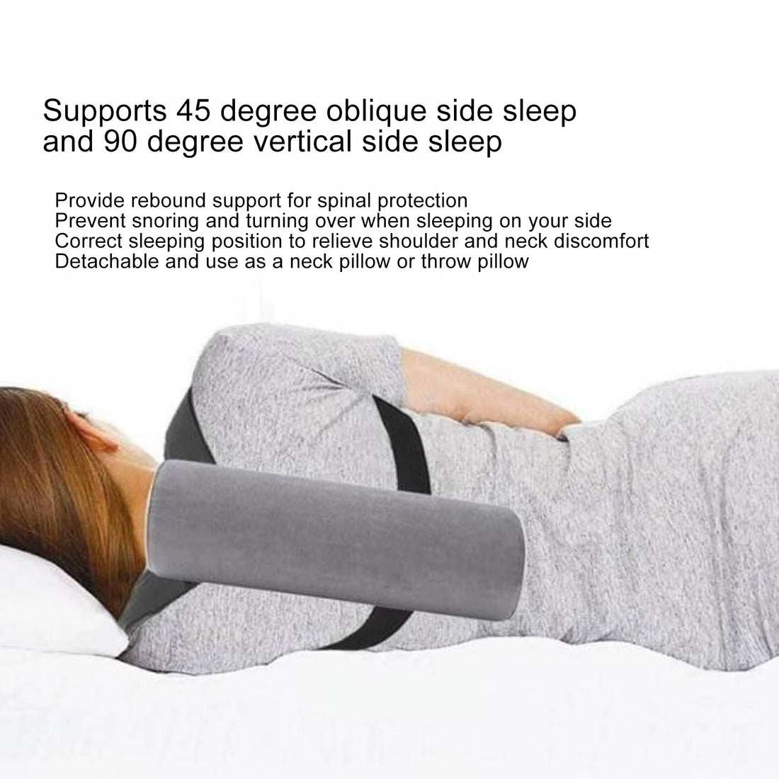 Side Sleeping Backpack Pillow Ergonomic Comfortable Slow Spine anti Snore Pillow Memory Foam for Bedroom