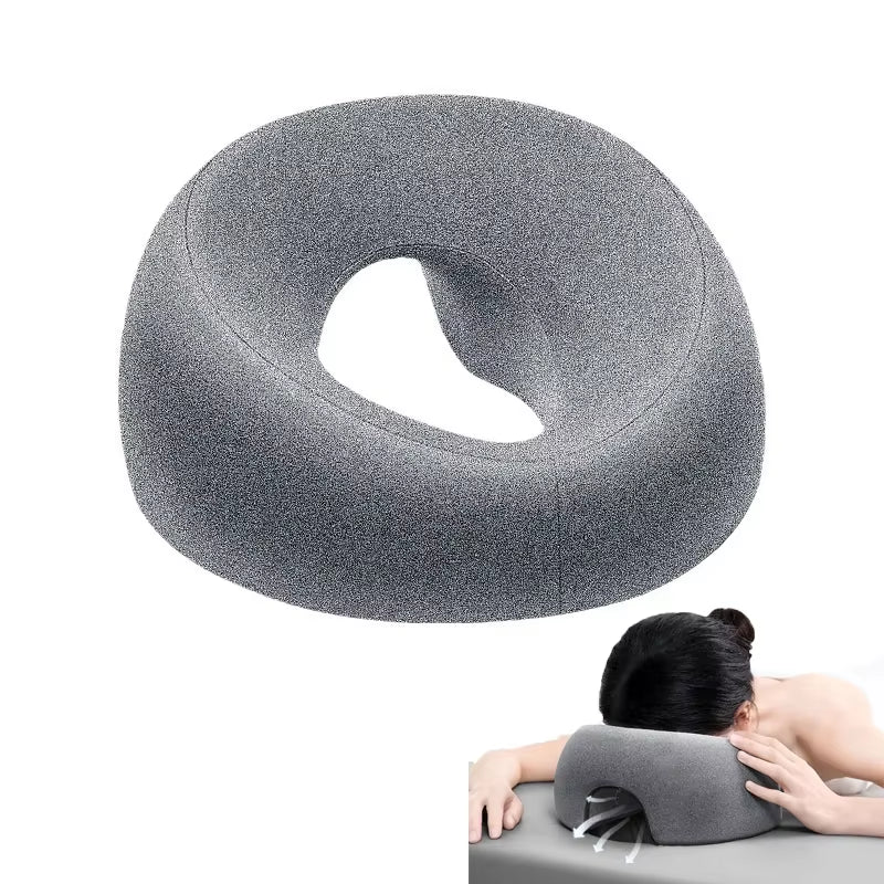 Ergonomics Lying down Pillow Memory Foam Breathable Head Rest Support Pillow Body Massage Face Rest Pillow for Beauty Salon