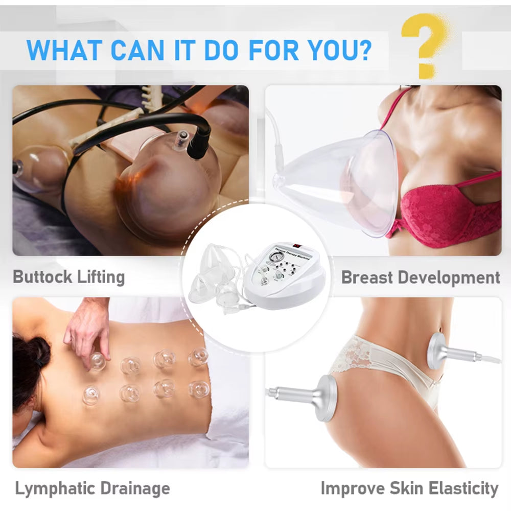 Vacuum Massage Butt Liftingmachine Breast Enlargement Machine Roller Therapy Massage Body Shaping Face Lifting Beauty Device.