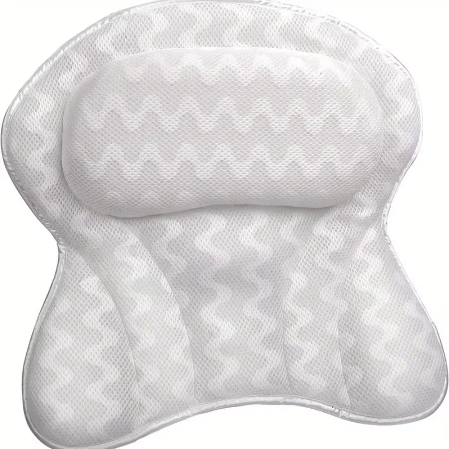 Bathtub Pillow Home Hotel Bath Pillow 4D Gray White Butterfly Bathtub Pillow Suction Cup Bathtub Pillow