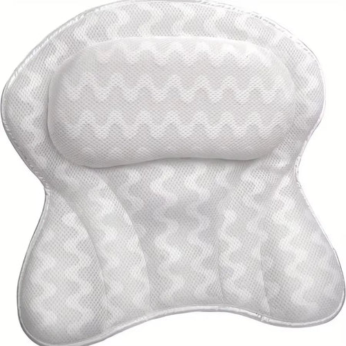 Bathtub Pillow Home Hotel Bath Pillow 4D Gray White Butterfly Bathtub Pillow Suction Cup Bathtub Pillow