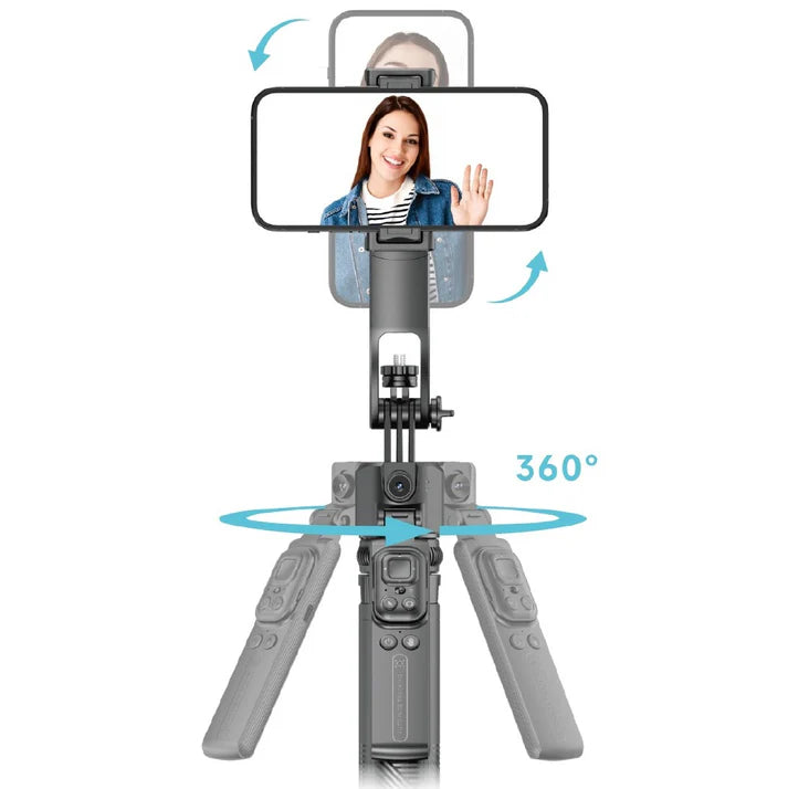 חצובת מעקב פנים ותנועה 360 מעלות 1.60 מטר